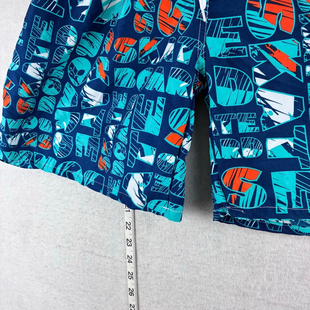 Hollister Swimsuit Board Shorts Mens Large Skate Board Print Vibrant Surf Pool - Picture 8 of 9